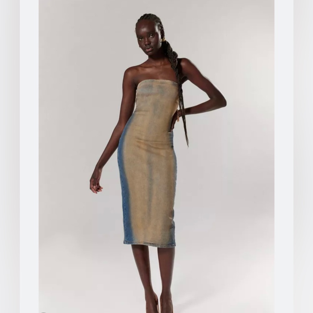 True Religion Denim Vintage MIDI Dress